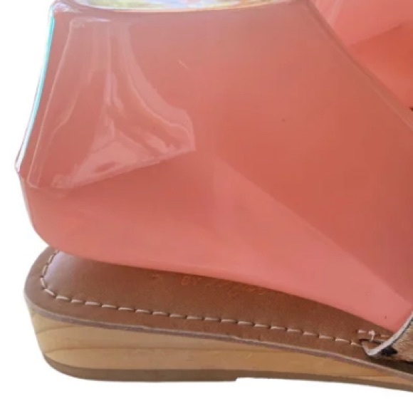 Coconuts leather leopard sandals women’s 5M - Picture 7 of 11